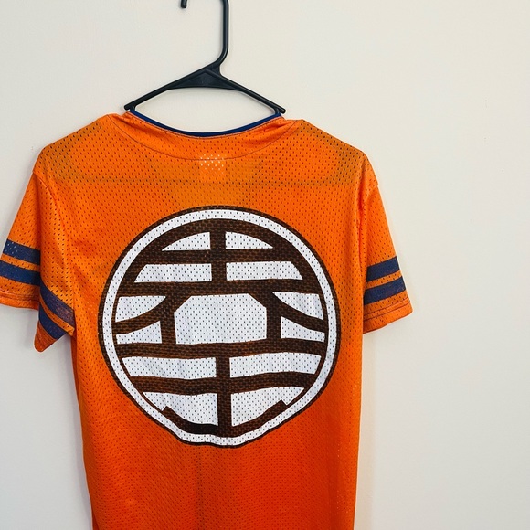 Dragon Ball Z Shirt Jersey Goku Gi Roshi King Kai Symbol Size S - Picture 2 of 8